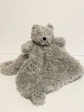 Blankets & Beyond Gray Puppy Dog Wolf Lovey Fuzzy Security Blanket Baby Fur Boy